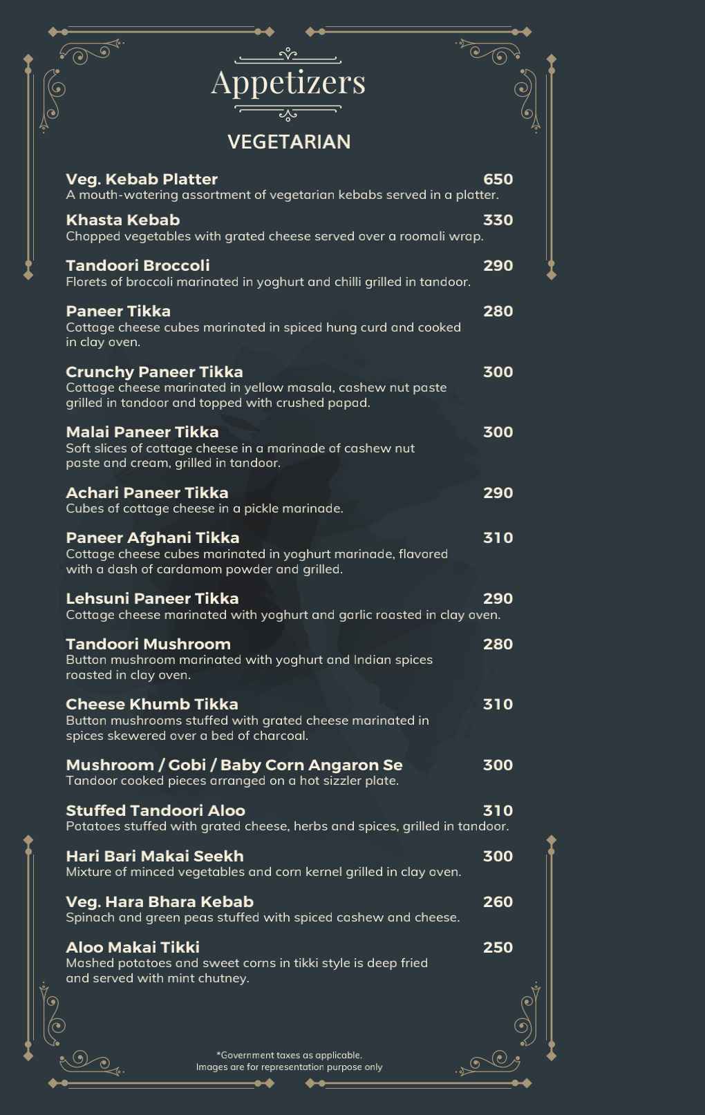 Food Menu Page 4