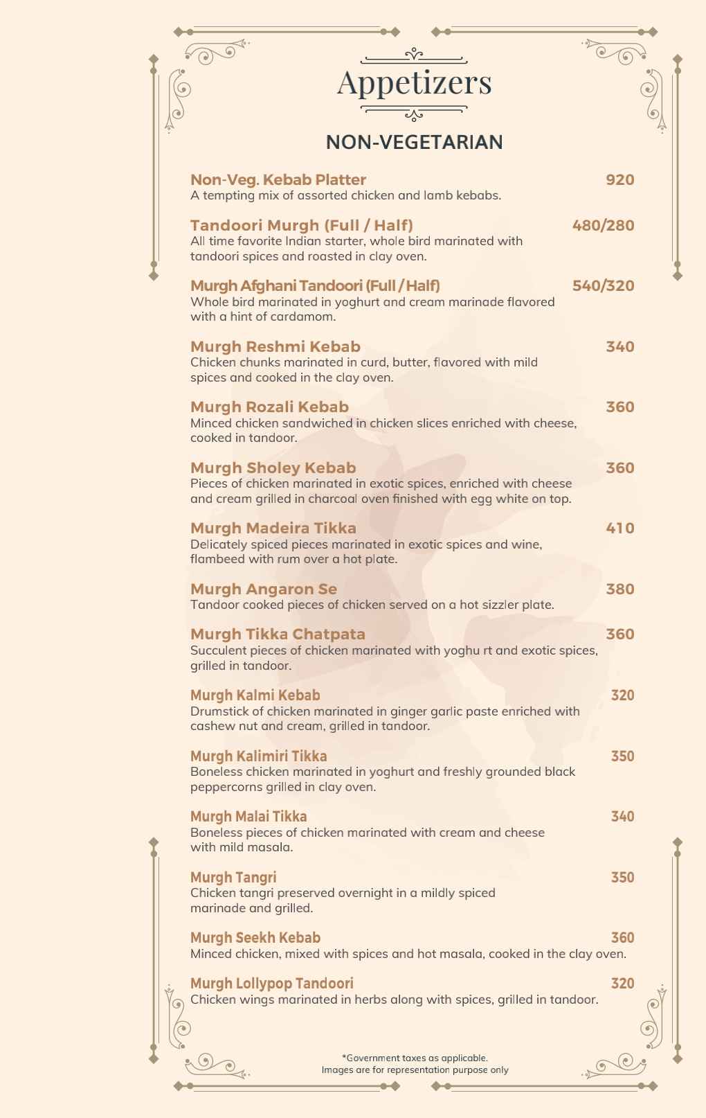 Food Menu Page 5